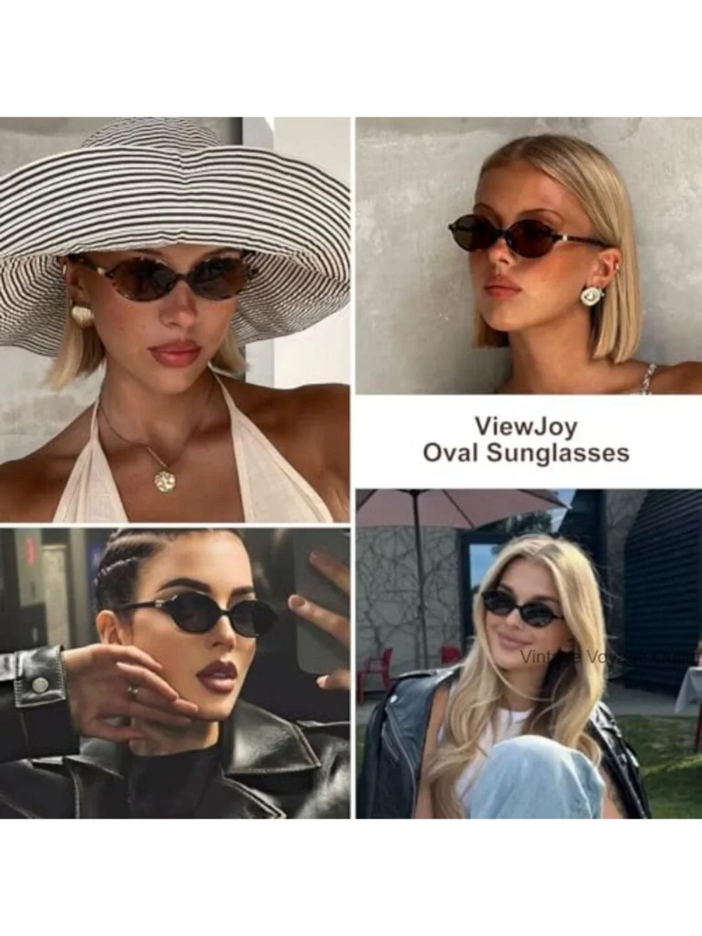Retro Oval Sunglasses Women UV400 Y2K Trendy Fashion Shades Driving Beach